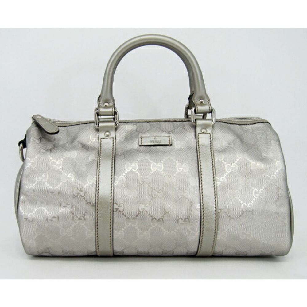 GUCCI GG silver Boston bag